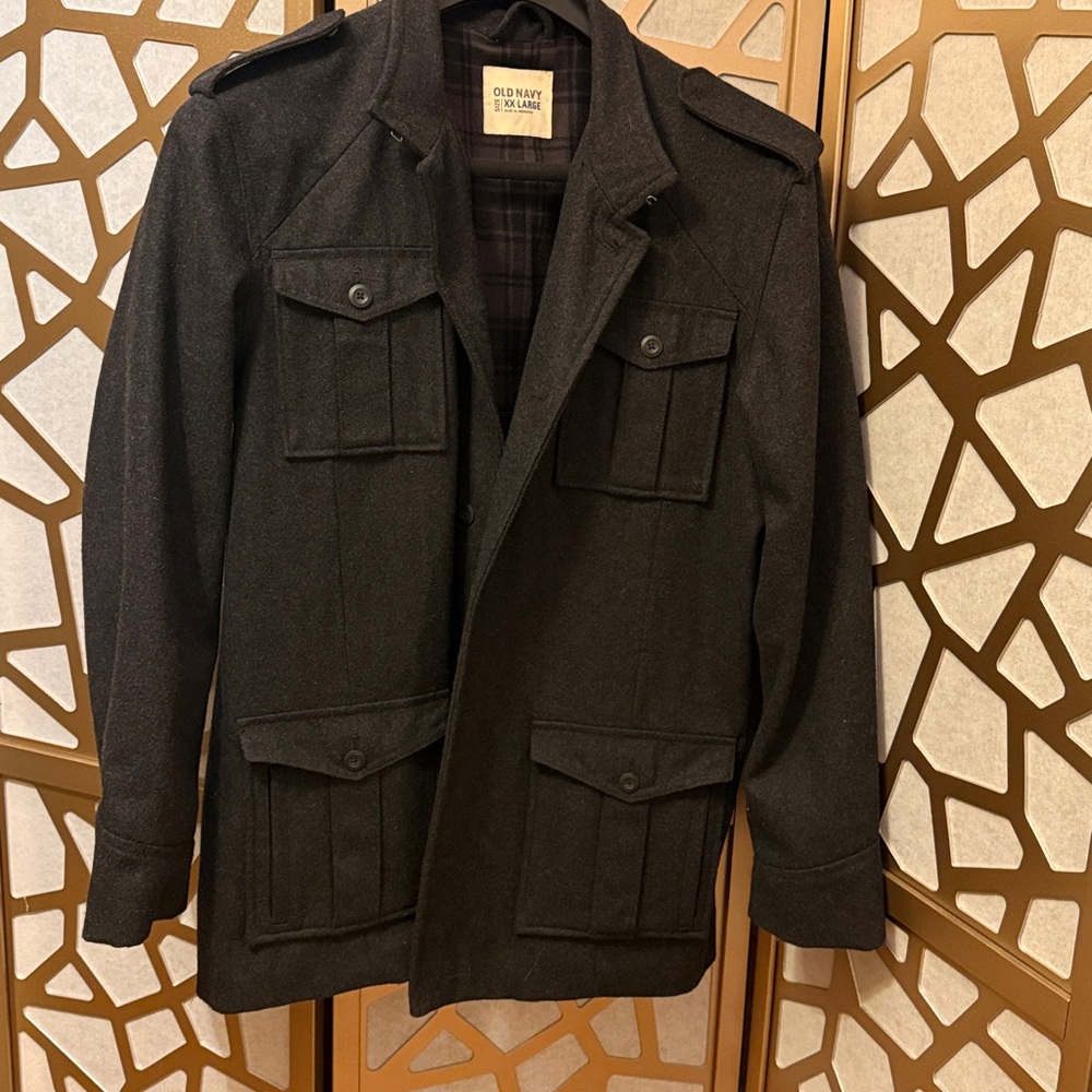Old Navy Charcoal Utility Jacket